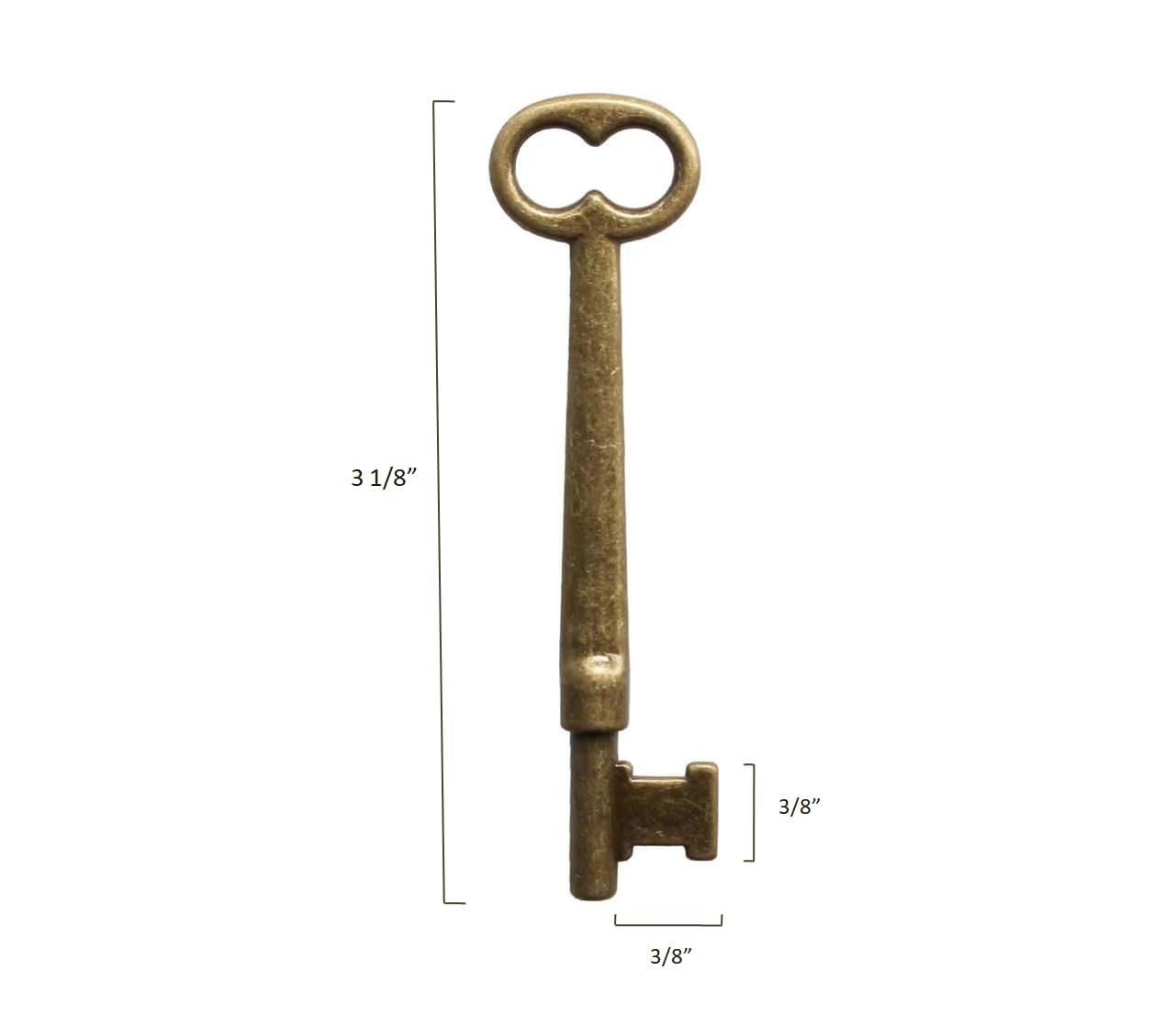 KY-30 Skeleton Key, Universal Antique Key for Old Door with